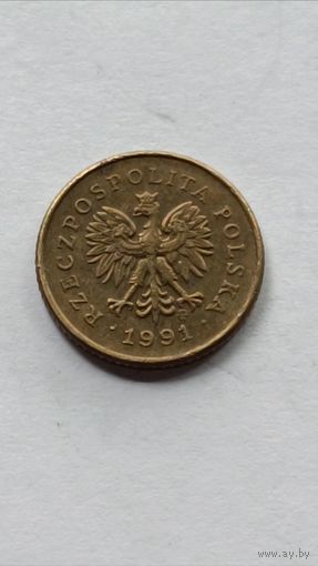 Польша. 1 грош 1991года