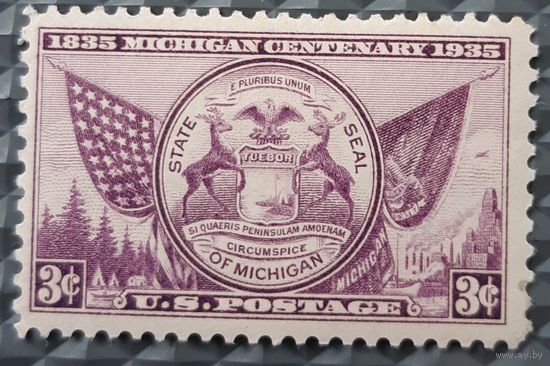 1935  Государственная печать штата Мичиган - США