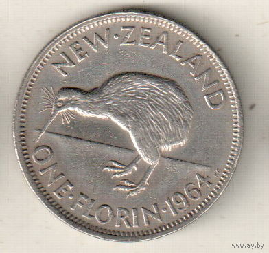 Новая Зеландия 2 шиллинга (флорин) 1964