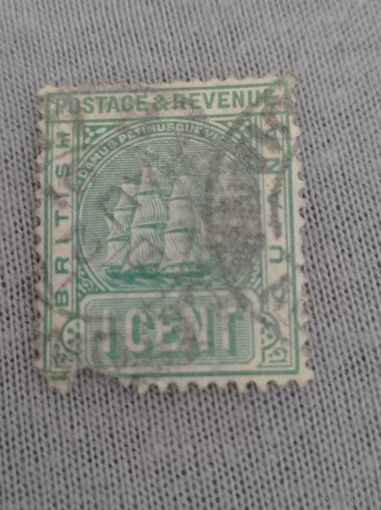 Британская Гвиана (1882-1889) 1 цент