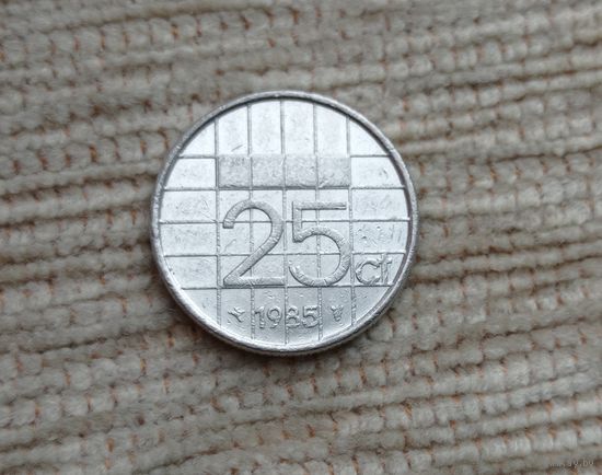 Werty71 Нидерланды 25 центов 1985