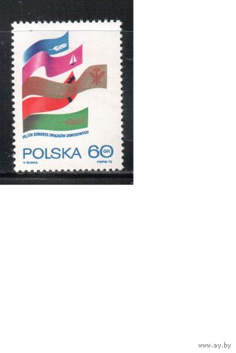 Польша-1972,(Мих.2203) ** , Конгресс (одиночка)