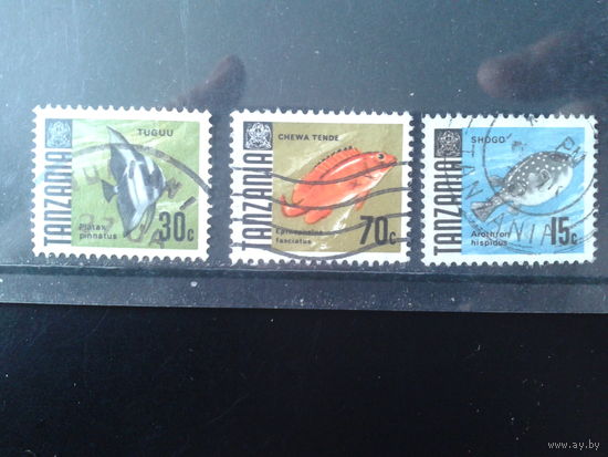 Танзания 1967-9  Стандарт, рыбы  Михель-4,4 евро гаш