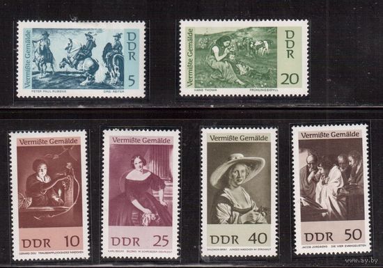 ГДР-1967,(Мих.1286-1291) **  ,  Искусство, Живопись