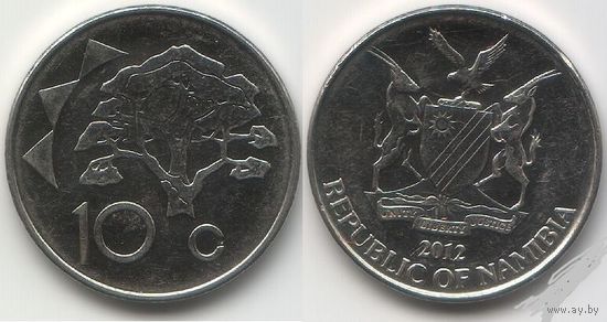 НАМИБИЯ 10 центов 2012