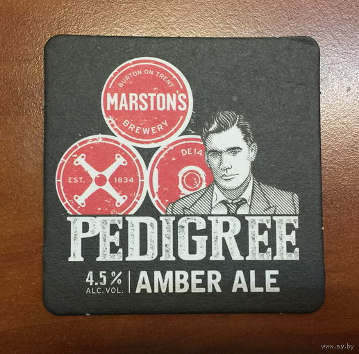 Подставка под пиво Pedigree Amber Ale /Великобритания/