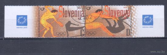 [2337] Словения 2004. Спорт.Летние Олимпийские игры. Гашеная серия.