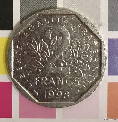 Франция 2 франка 1998 B