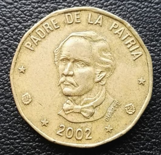 1 песо 2002 Доминикана