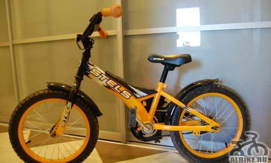 Велосипед Pilot 170 Stels 2016 16" 2x2.125 хаки на ребенка 4-8 лет.