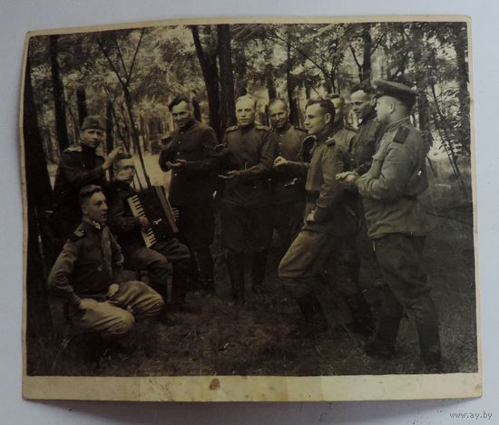 Фото солдат 40-е годы СССР. Размер 12-14.5 см.