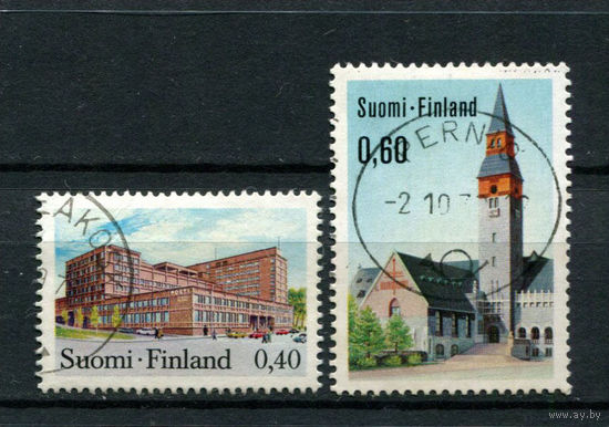 Финляндия - 1973 - Архитектура - [Mi. 718-719] - полная серия - 2 марки. Гашеные.  (Лот 179AP)