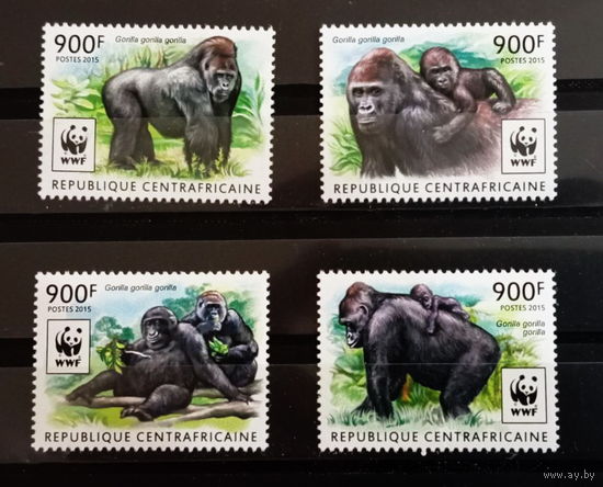 ЦАР 2015  Дикая Фауна  ОХРАНА ПРИРОДЫ WWF MNH