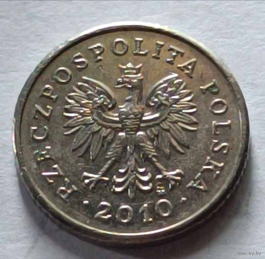 Польша. 10 грошей 2010 года.