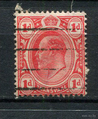 Британские колонии Трансвааль (Южная Африка) - 1904/1909 - Король Эдуард VII 1P - [Mi.119] - 1 марка. Гашеная.  (Лот 22EO)-T7P1