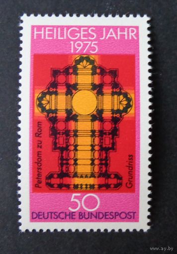 Германия, ФРГ 1975 г. Mi.834 MNH** полная серия