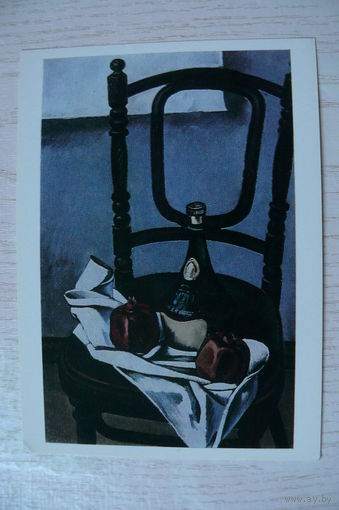 Салахов Т., Натюрморт с венским стулом; 1988, чистая.