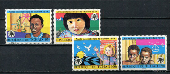 Чад - 1979 - Международный год ребенка - [Mi. 856-859] - полная серия - 4 марки. Гашеные.  (LOT N33)