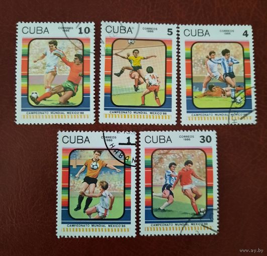 Куба 1984 год спорт футбол,Used
