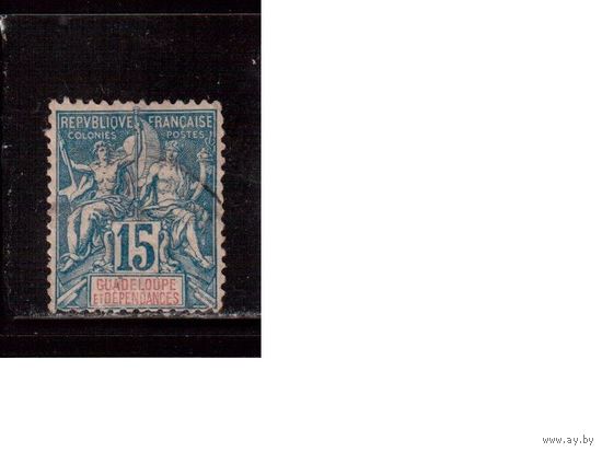 Гваделупа-1892,Французские Колонии (Мих.32)  гаш., Стандарт,