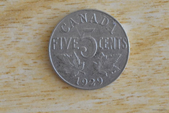 Канада 5 центов 1929