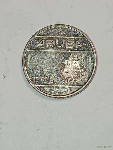 Аруба 10 центов 1989 года.