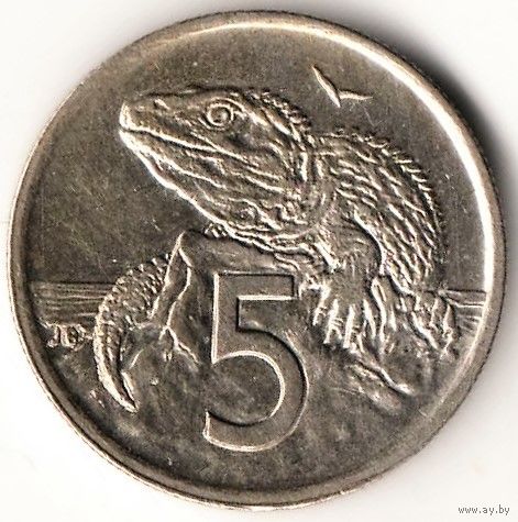 5 центов Новая Зеландия 1995 год