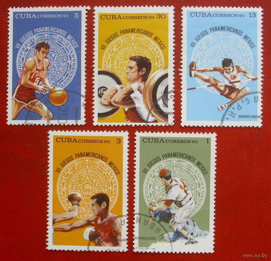 Куба. Спорт. ( 5 марок ) 1975 года. 4-19.