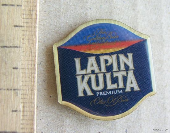 Значок ПИВО LAPIN KULTA ( Финляндия )