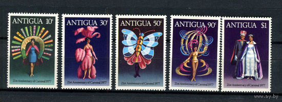 Антигуа - 1977 - Летний карнавал - [Mi. 466-470] - полная серия - 5 марок. MNH.  (Лот 153BH)