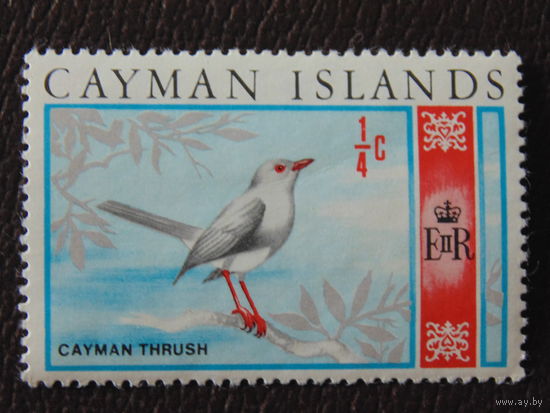 Британские Каймановы острова 1969 г. Дрозд.