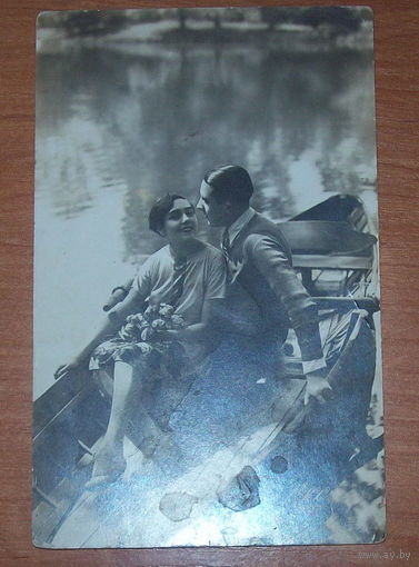 Старая фото-открытка 1930 год.Франция.