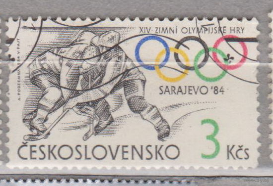 Спорт хоккей Олимпийские игры Чехословакия 1984 год лот 16