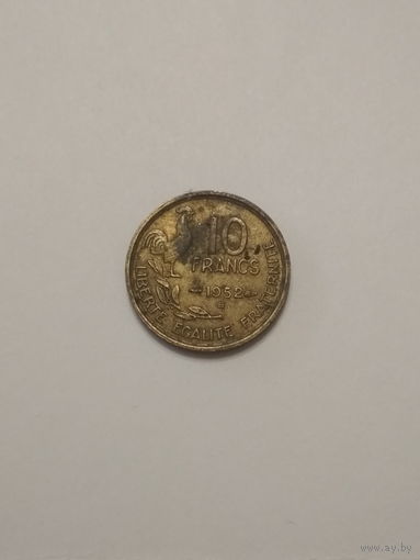 Франция / 10 франков (В) / 1952 год