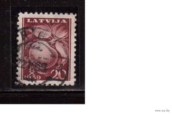 Латвия-1939 (Мих.280)  гаш. , Яблоки(1)