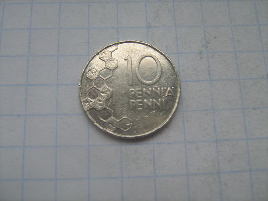 Финляндия 10 пенни 1996г.km65