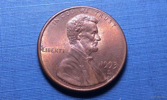 1 цент 1993 D. США.