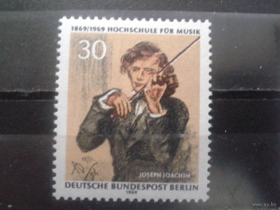 Берлин 1969 австрийский музыкант и композитор, живопись Михель-0,7 евро