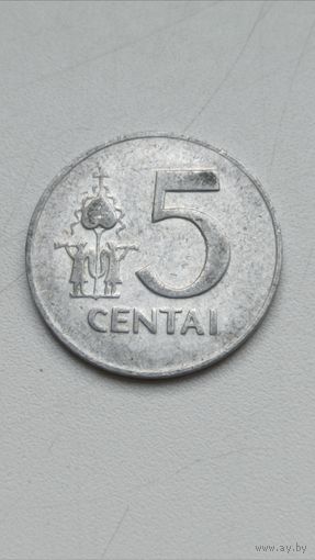 Литва. 5 центов 1991 года.