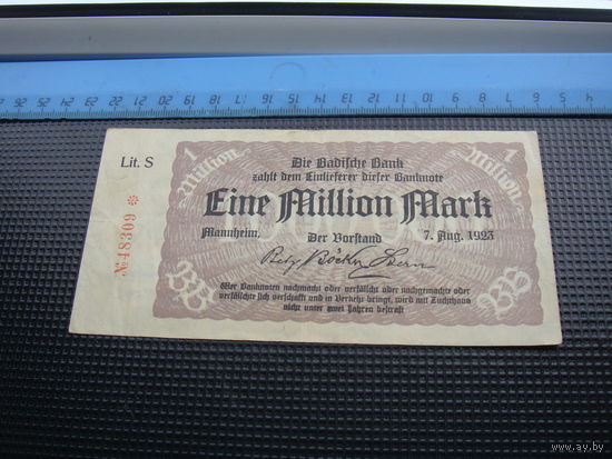 Германия 1000000 1 миллион  марок 1923