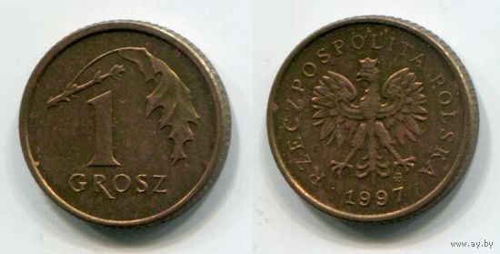 Польша. 1 грош (1997, XF)