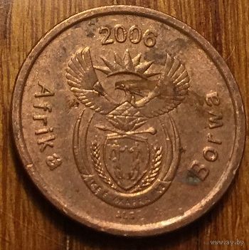 ЮАР, 5 центов 2006. Надпись на языке северный сото: AFRIKA BORWA