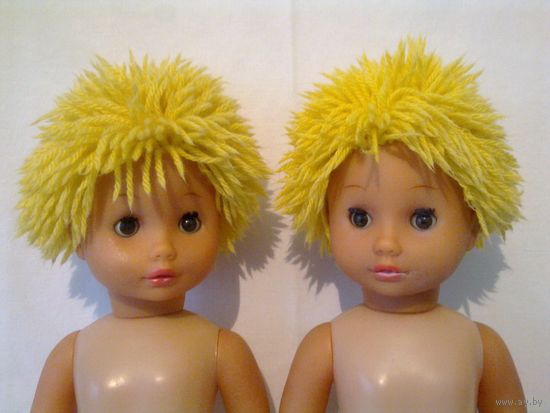 Двойняшки куклы ГДР 50 см одним лотом Бигги Biggi