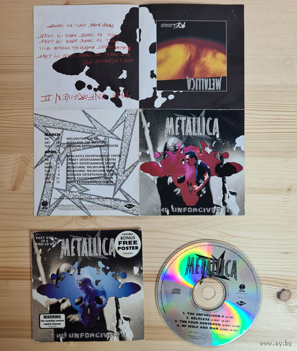 Metallica - The Unforgiven II (CD, Australia, 1998, лицензия) Постер Part 1 of a 3 CD set