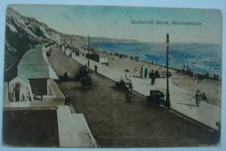 Открытка города "Борнмут (Bournemouth)" 20-е годы. Англия.