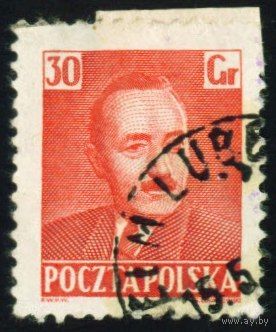 Президент Болеслав Берут Польша 1950 год 1 марка