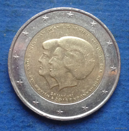 Нидерланды 2 евро 2013 коронация. Возможен обмен