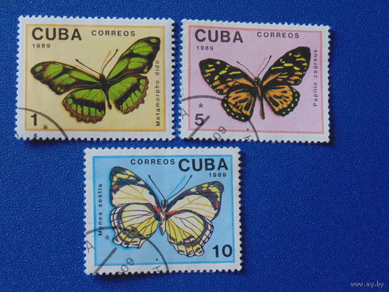 Куба 1989 г. Бабочки.
