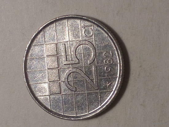 25 цент Нидерланды 1982