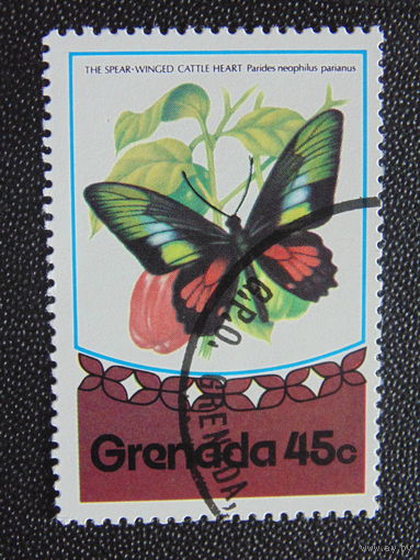 Гренада 1975 г. Бабочка.
